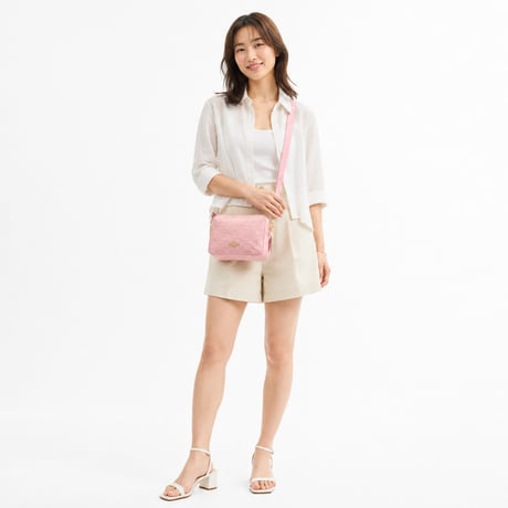 🎀コーチ COACH　キャリー クロスボディ バッグ・シグネチャー デニム　CER69 IMNH1