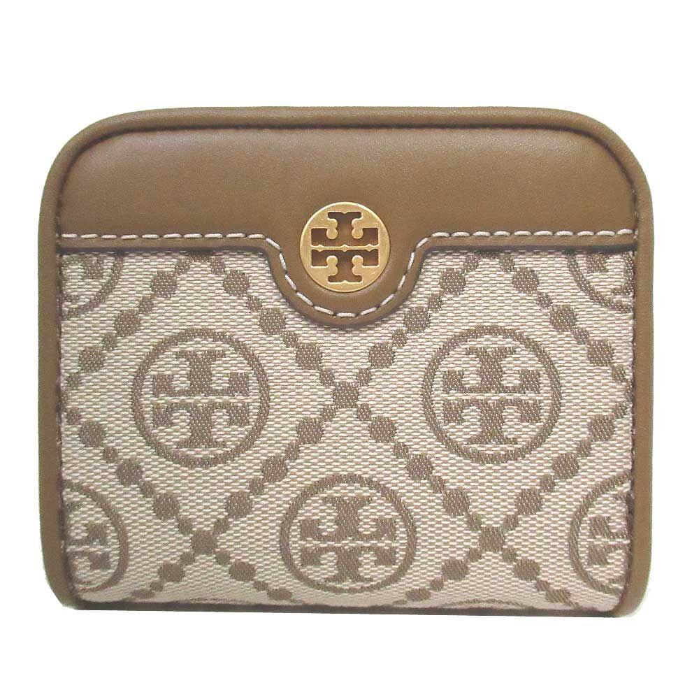 トリーバーチ 二つ折り財布(小銭入れあり) TORY BURCH Tモノグラム ...