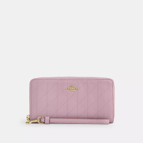 🎀コーチ COACH ロング ジップ アラウンド ウォレット・キルティング　CEL63 IMORP