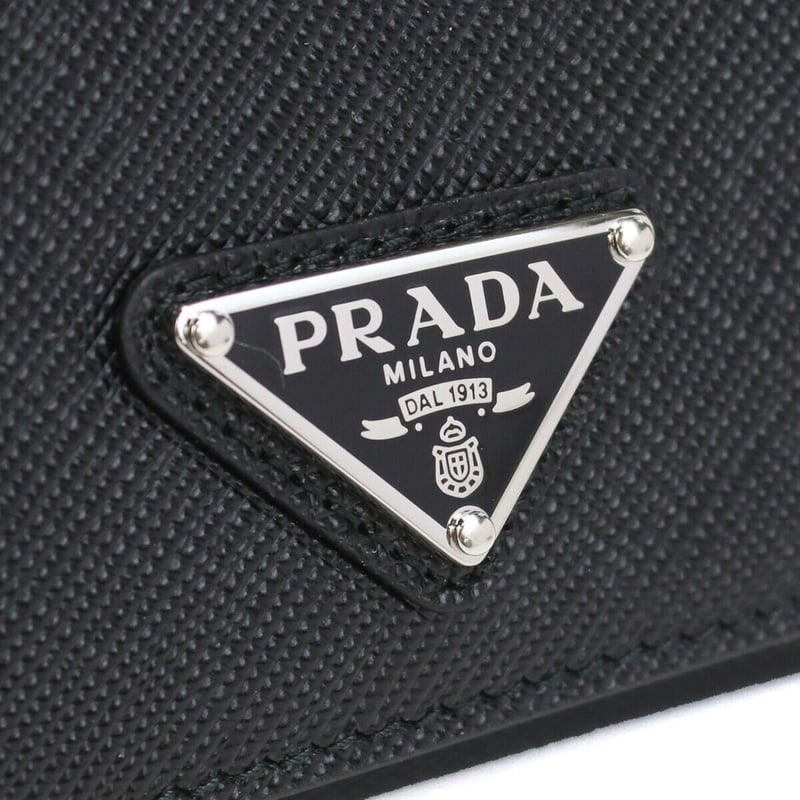 プラダ PRADA 3つ折り財布 ブランド ミニ財布 トライアングルロゴ