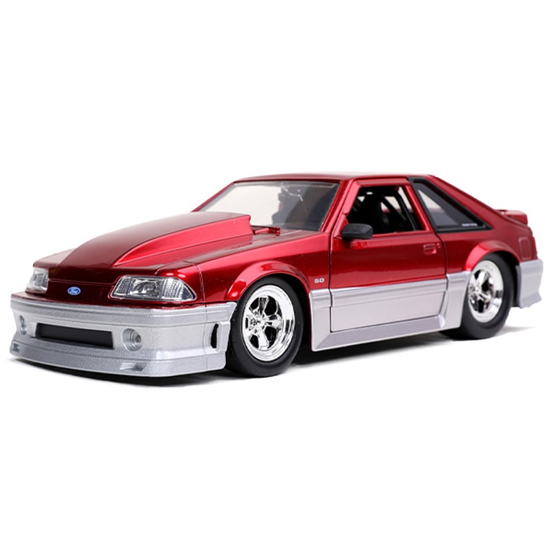 BTM 1989 Ford Mustang GT ミニカー 1989 Ford Mustang GT BTM - Blue 1:24 Scale Diecast Model by