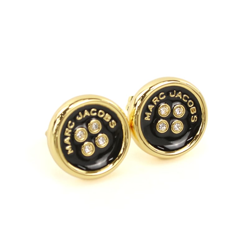MARC JACOBS ボタン エナメル スタッド ピアス MARC JACOBS マークジェイコブス ボタンエナメルスタッド ピアス