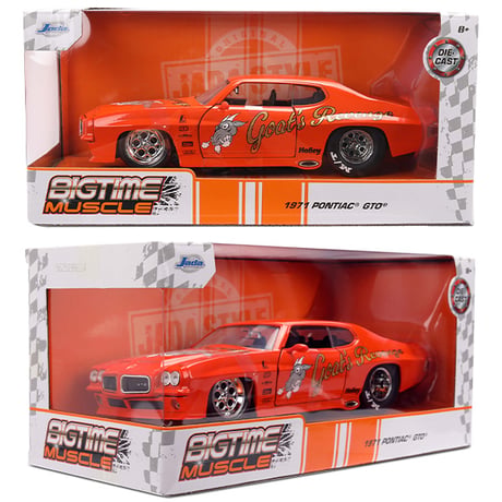 JADATOYS 1:24 BTM 1971 Pontiac GTO Judge ミニカー