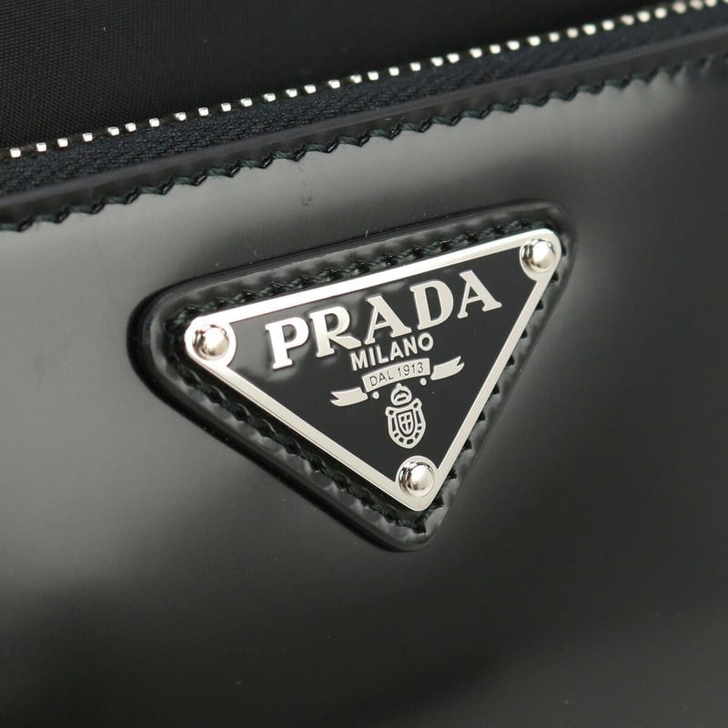プラダ PRADA Re-Nylon xブラッシュドレザー ショルダーバッグ 2VH172 7 