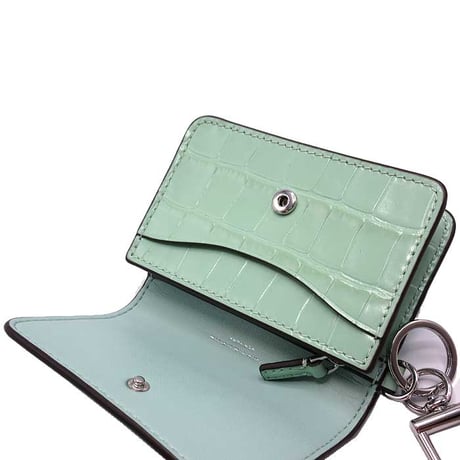 トリーバーチ カードケース TORY BURCH THEA クロコ調 キーリング ID パスケース付き 171689 0625 300 アウトレット レディース