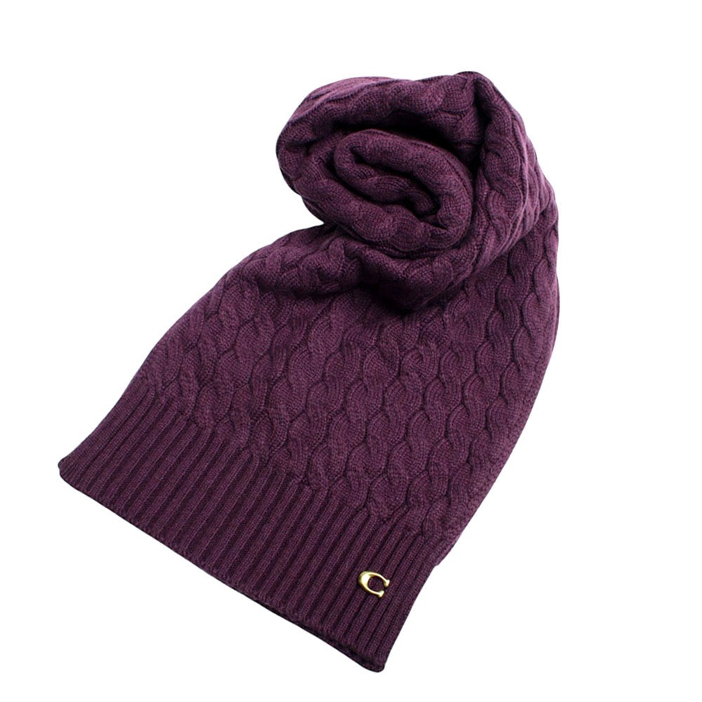 コーチ] マフラー アウトレット アパレル ラバー パッチ ロゴ アルパカ