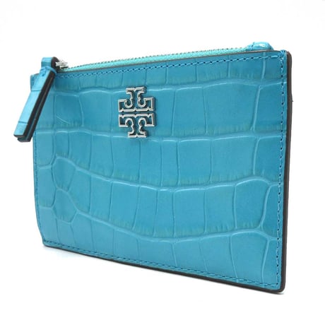 トリーバーチ カードケース TORY BURCH BRITTEN クロコ調 エンボス レザー ジップ 141067 0425 406 アウトレット レディース
