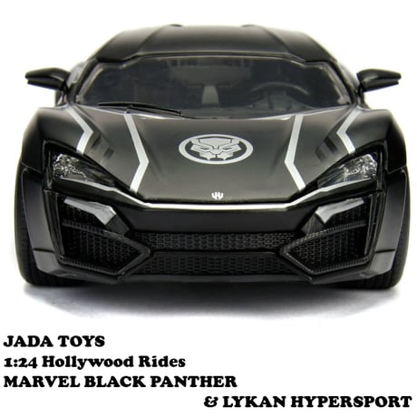 1:24 MARVEL BLACK PANTHER & LYKAN HYPERSPORT 【ブラックパンサー ミニカー】