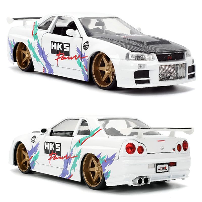ミニカー NISSAN SKYLINE GT-R R34 jadatoys Jada Fast&Furious Szybcy i wściekli Nissan Skyline GT-R