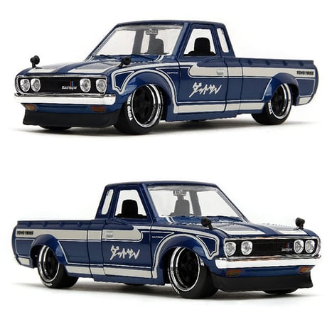 JADATOYS 1:24 JDM TUNERS 1972 Datsun 620 Pickup Truck ミニカー