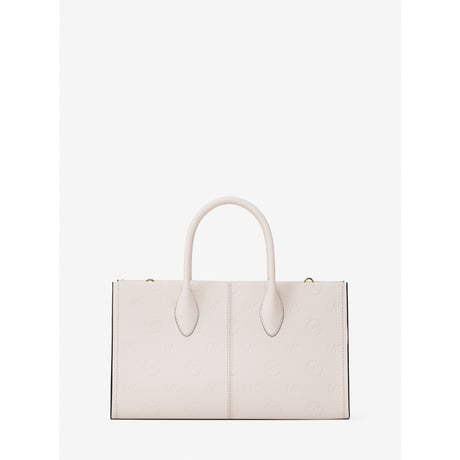 🎀MICHAEL KORS OUTLET　MIRELLA ロゴ デボス EW トップジップ サッチェル ミディアム　#35S6G7ZS2V2171　ライトクリーム