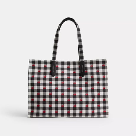 🎀コーチ COACH　トート バッグ・ギンガム プリント　CES71 IMA47