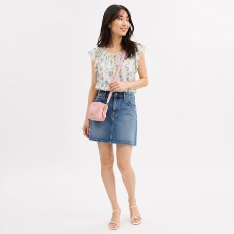 🎀コーチ COACH　ミニ キャリー クロスボディ バッグ・シグネチャー デニム　CEN19 IMNH1