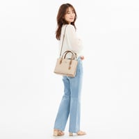 🎀COACH モリー トート バッグ 25・シグネチャー キャンバス CV965 SVPWH