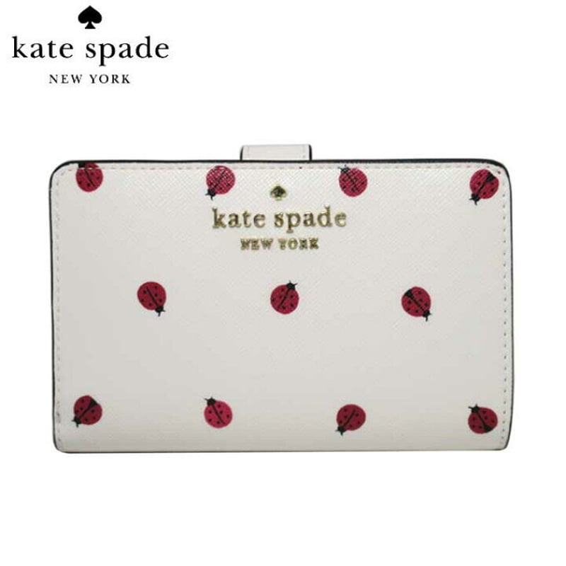 新品 ケイトスペード Kate  spade  折財布　財布　クリーム　ホワイト