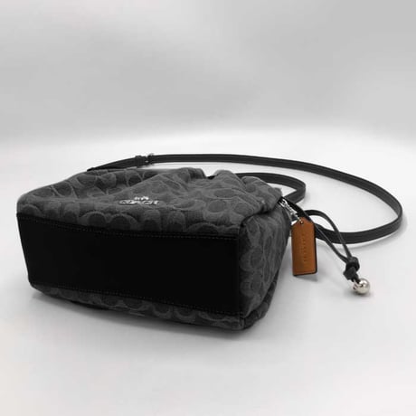 🎀コーチ ショルダーバッグ COACH FAYE デニム 2タイプショルダー付き 2WAY 斜め掛け CDQ76 SV/BK アウトレット レディース