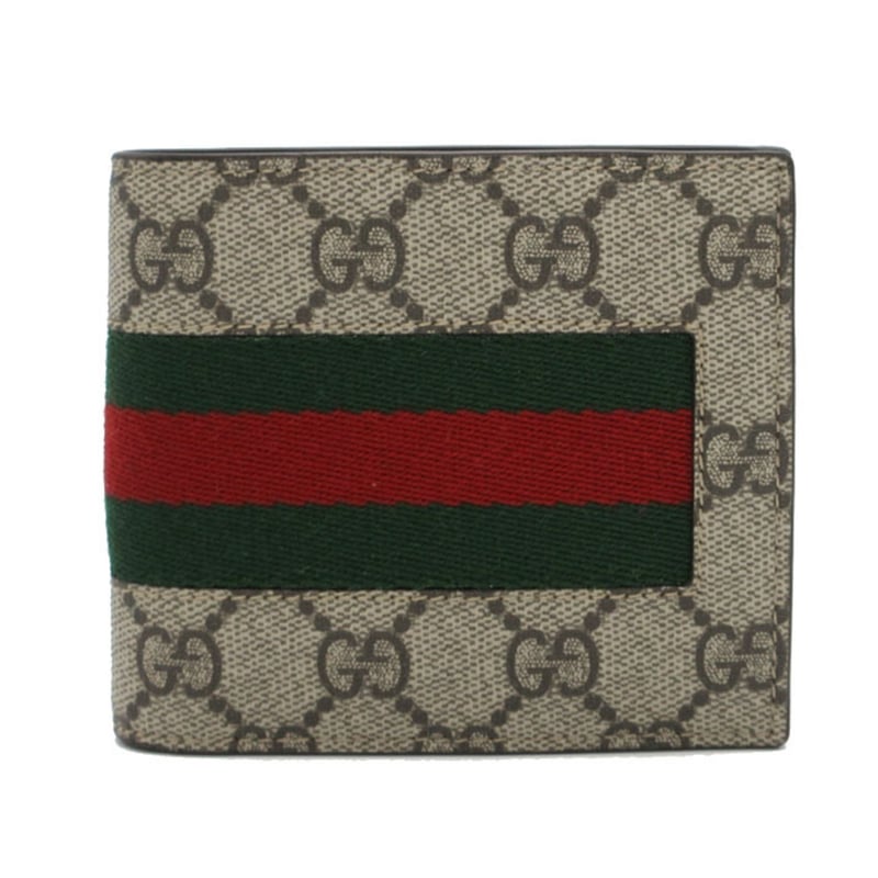 グッチ 二つ折り財布 GUCCI GGスプリーム ウェビングライン 小銭 グッチ 二つ折り財布 GUCCI GGスプリーム ウェビングライン 小銭
