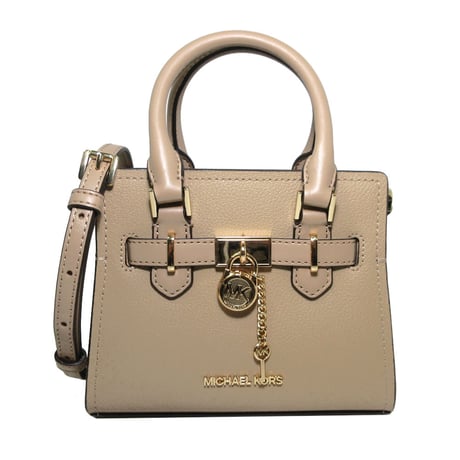 マイケルコース バッグ MICHAEL KORS レザー ハミルトン XS サッチェル クロスボディ 2WAY ミニバッグ 35H3GHMC0L CAMEL レディース