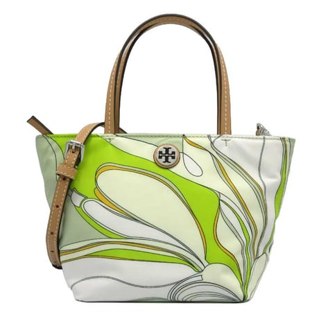 新品 未使用 タグ✨️ トリーバーチ エラ 2wayミニトート ナイロンプリント トリーバーチ ミニトートバッグ TORY BURCH ELLA ナイロン 2WAY 17026