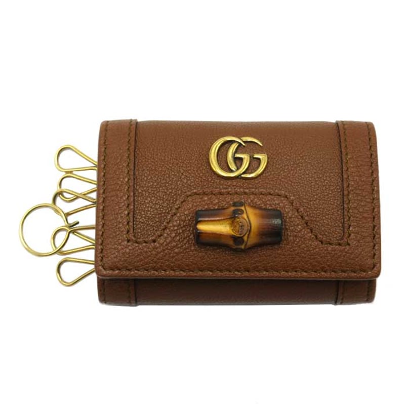グッチ キーケース GUCCI DIANA レザー バンブー 6連キーケース 658636