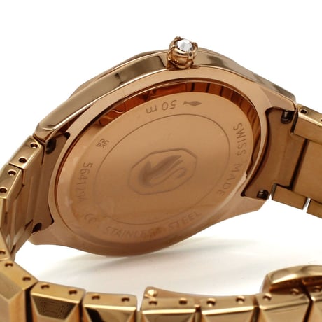 ✨SWAROVSKI Nova  ブラック × ローズゴールド レディース腕時計 💎⌚