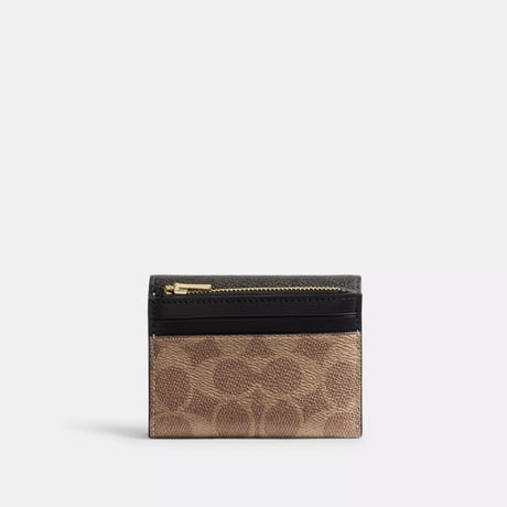 🎀コーチ COACH　カード ホルダー ウォレット・ブロックド シグネチャー キャンバス　CZ446 IMXI8