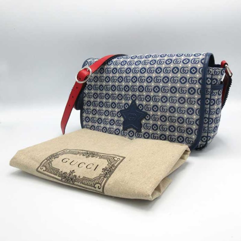 グッチ ショルダーバッグ GUCCI スター フラップ メッセンジャー