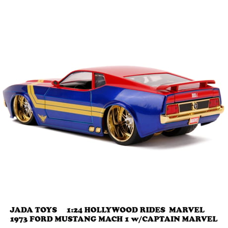 1:24 CAPTAIN MARVEL & 1973 FORD MUSTANG MACH 1 【キャプテンマーベル ミニカー】
