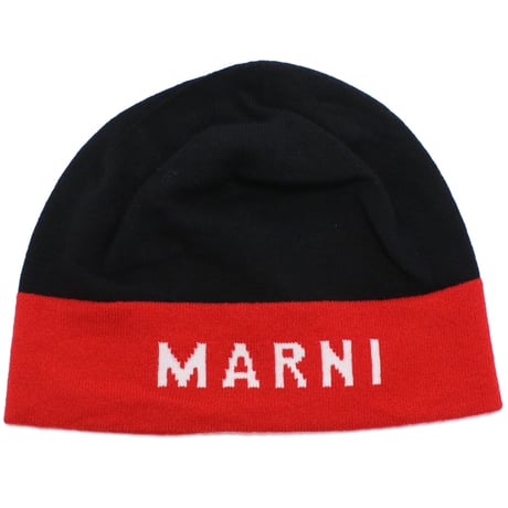 マルニ MARNI レディース－帽子類 ブランドロゴCLMC0025Q1　UFH527　00N99ブラック レッド系