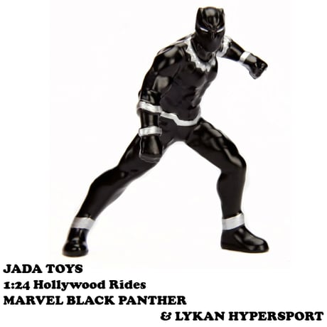1:24 MARVEL BLACK PANTHER & LYKAN HYPERSPORT 【ブラックパンサー ミニカー】