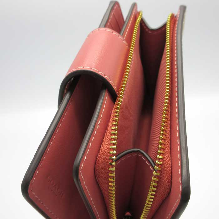 コーチ 二つ折り財布 COACH フローラル プリント ミディアム