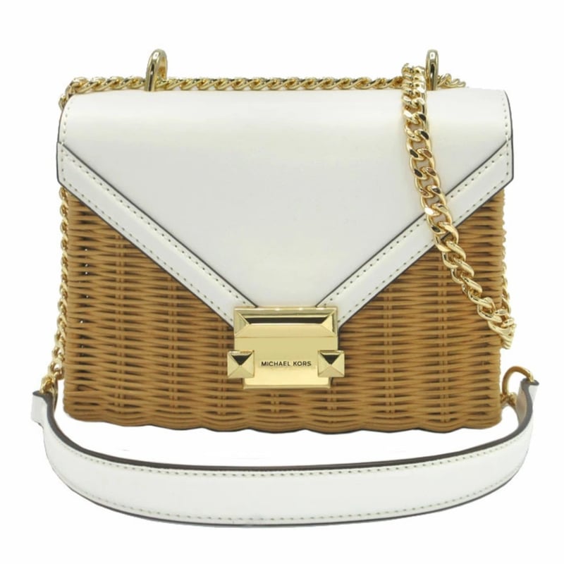 マイケルコース ショルダーバッグ スモール フラップ チェーン カゴ  
