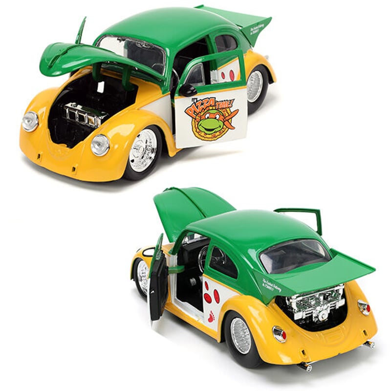 1:24 TURTLES 1959 VW DRAG BEETLE w/ MICHELANGEL