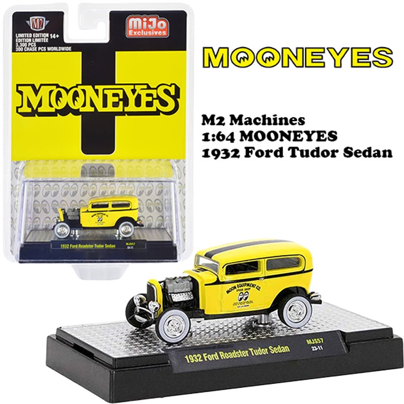M2 MACHINES 1:64 MOONEYES 1932 Ford Tudor Sedan