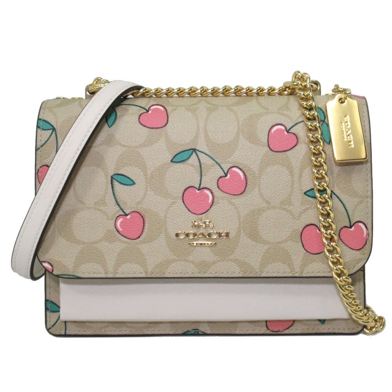 COACH チェリー柄 ショルダーバック Coach チェリー柄ショルダーバッグ