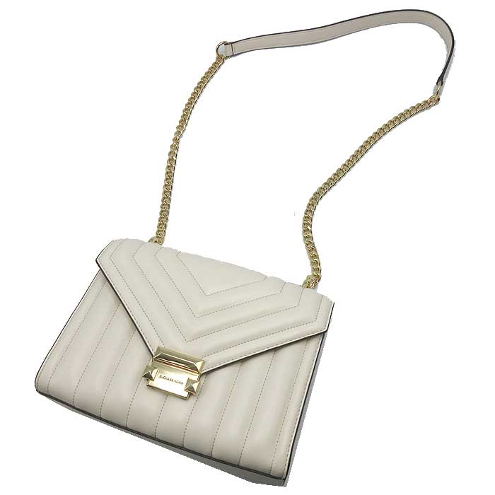 マイケルコース ショルダーバッグ キルティング調 フラップ チェーン