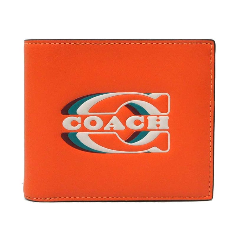 コーチ 財布 二つ折り財布(小銭入れなし) COACH スタンプ カードケース ...