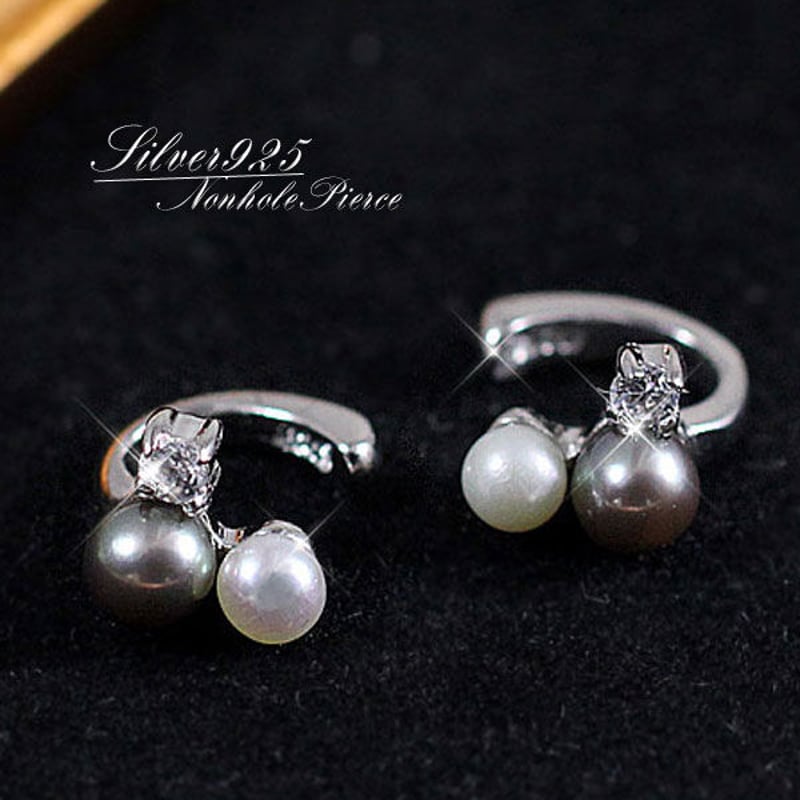 パール ピアス ピンククリップイヤリング IRIS47｜heather earring イヤリング パール 痛くなりにくい