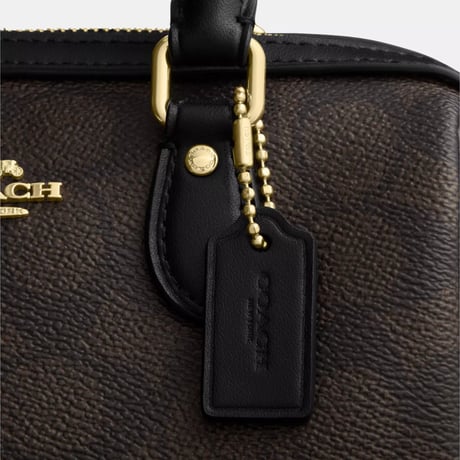 コーチ COACH　ミニ ローアン クロスボディ バッグ・シグネチャー キャンバス　CW329 IMXAQ