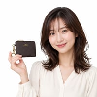 🎀コーチ COACH　スモール コーナー ジップ ウォレット・シグネチャー キャンバス　CFA28 IMXAQ