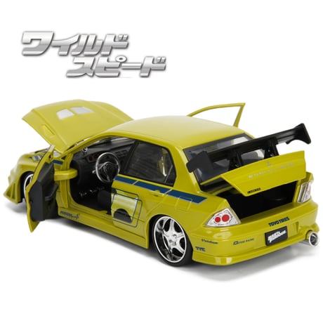 JADATOYS 1:24ワイルドスピードダイキャストカー BRIAN'S MITSUBISHI LANCER EVOLUTION 7