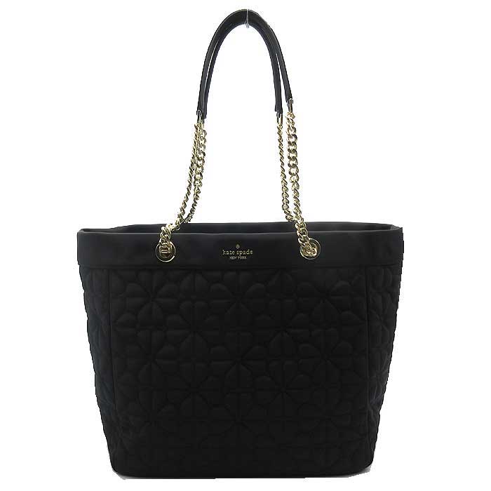 Kate Spade フラワーコーティング キャンバス チェーン クラッチ