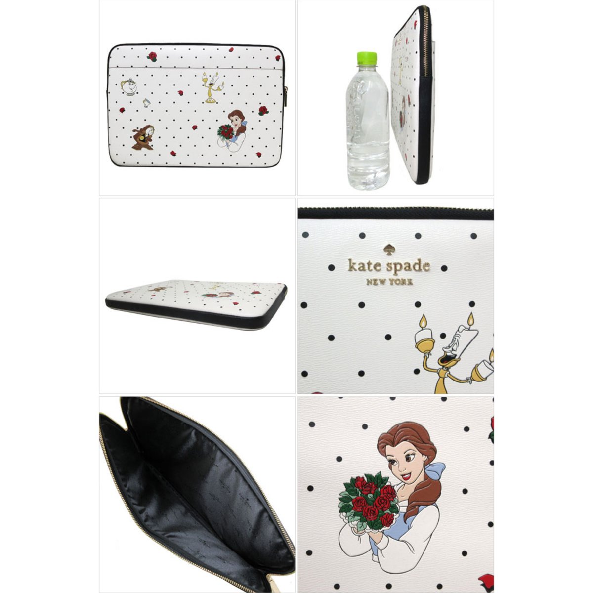 ケイトスペード ポーチ PCケース kate spade× Disney 美女と野獣 ベル