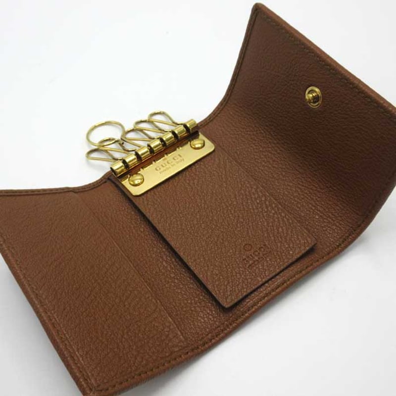 グッチ キーケース GUCCI DIANA レザー バンブー 6連キーケース 658636