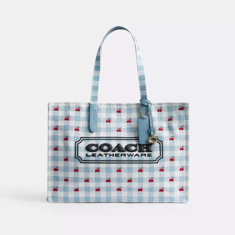 🎀コーチ COACH　トート バッグ・ギンガム プリント　CES71 IMN48