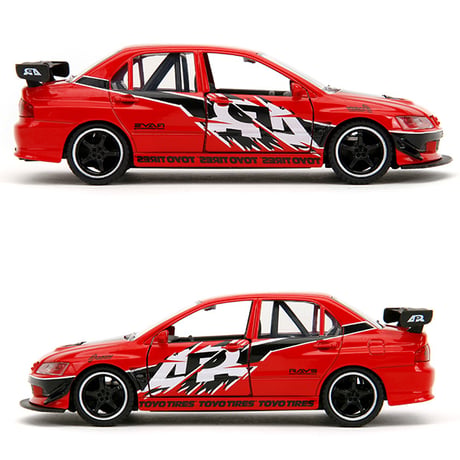 JADATOYS 1:32 ワイルドスピードダイキャストカー Mitsubishi Lancer Evolution IX