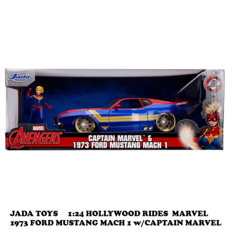 1:24 CAPTAIN MARVEL & 1973 FORD MUSTANG MACH 1 【キャプテンマーベル ミニカー】