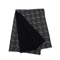 FENDI フェンディ マフラー メンズ FXS124 ALGSF0D8J ベージュ/ブラック ウール FF FENDI