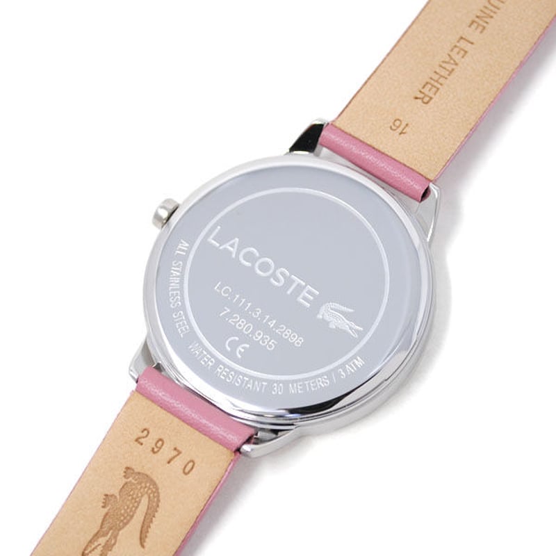 LACOSTE ラコステ 2001057 ピンク レザー ウォッチ 腕時計 レディース