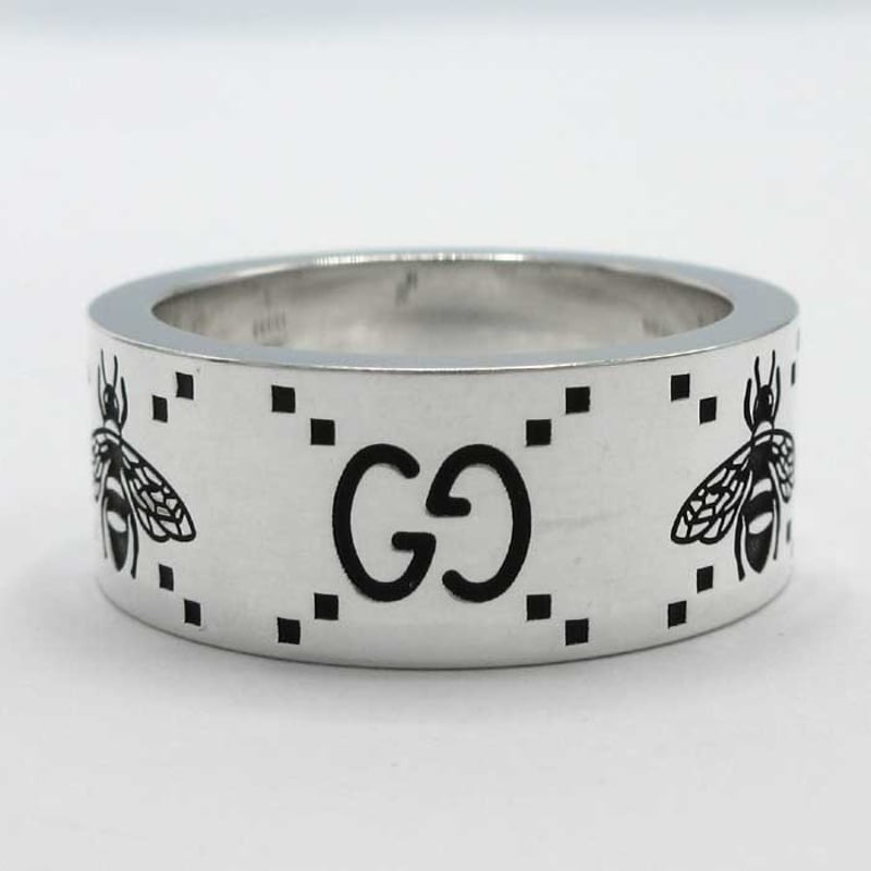 グッチ 指輪 GUCCI シルバー Ag 925 蜂 GG ロゴ リング 9mm 728304